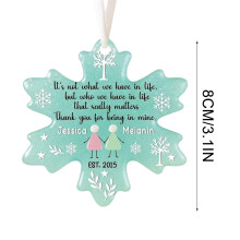 Acryl hangerornament, 2D plat ophangbaar, kerstdecoratie, woondecoratie