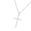 (White K) Collier Croix Strass Zircon, Cadeau Noël 3