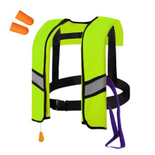 Manual Inflatable Fishing Vest for Adults, Lightweight & Portable Flotation Vest, Compatible with Outdoor Fishing