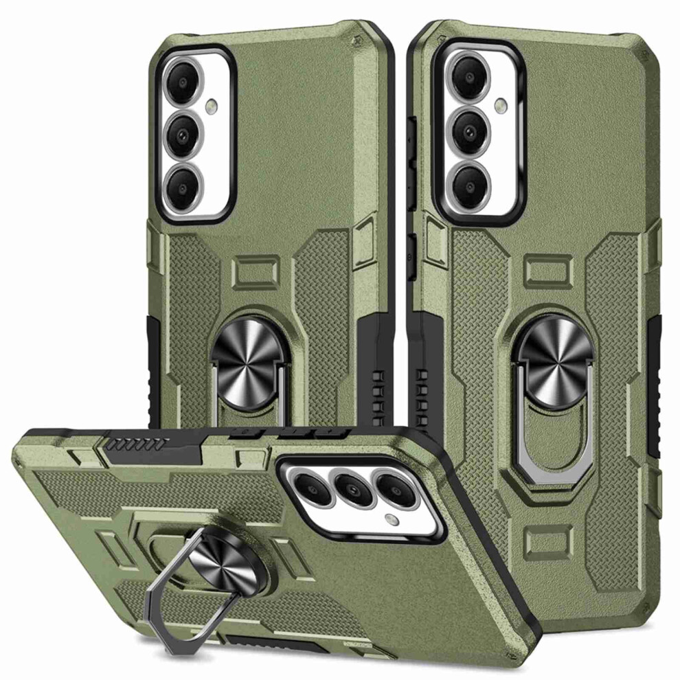 Shockproof Magnetic Ring Kickstand Phone Case For Samsung Galaxy A15 5G Â Military-Grade, Green 9482726266822