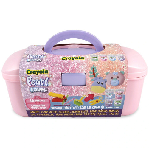 Crayola Crayola Dough Tubs Pearl Creative Tool Box 16Pcs 1