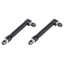 2X Chave Sextavada em Forma de L de 1/4 Polegadas de Cabeça Dupla, Pontas de Chave de Fenda de 90 Graus em ÂNgulo Reto