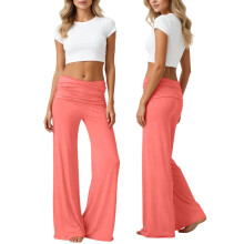 Coral Women's Wide-Leg Foldover Waist Palazzo Pants