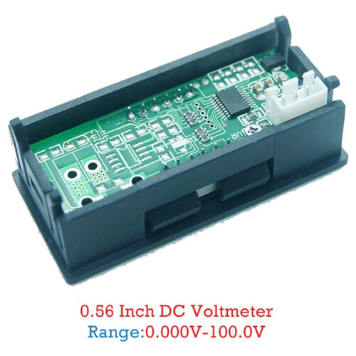 4X 0.56Inch  Digital LED Display 4 Bits 0-100V Voltmeter Panel Volt Voltage Meter Tester 1