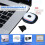 USB Rechargeable Light for LED Knit Beanie Hat, 8 Pieces, Strong Medium and Weak Light Mode LED Hat Light USB LED Lights 4