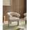 Beliani Armchair ILBRO Boucle Light Beige 2