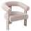 Beliani Armchair ILBRO Boucle Light Beige 4