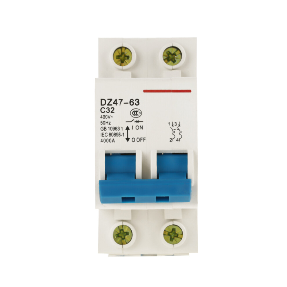 Compact Circuit Breaker 2P 32A 400V For Lighting Power Distribution System 8761392707435