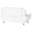 Beliani Sofa 2 Seater LEIRA Faux Leather White 5