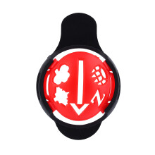 6Pcs Golf Ball Line Marker Kit with Templates, Red, 12x8x3cm