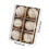 Shatterproof Christmas Tree Balls Beige 6 pcs 3.14 inch 2