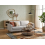 Beliani Sofa 3 Seater SAVALEN Fabric Light Grey 2