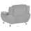 Beliani Armchair LEIRA Faux Leather Grey 5