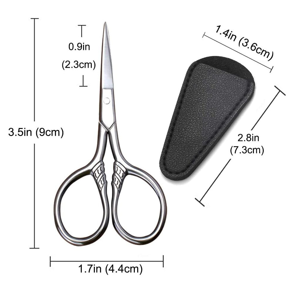 Stainless Steel Precision Scissors 3.5 inch for Eyebrows