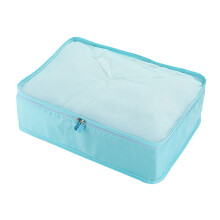 Packing Cubes with Zipper, Travel Accessories Travel Luggage Packing Organizer Bags for Backpack Suitcases (Sky Blue) 15.7x11.8x4.3"