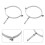 4Pcs Silver Stainless Steel Pipe Bracket Clamp for Chimney Ventilation 10