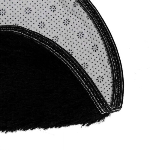 Round Non-Slip Bath Mat 60cm Coral Fleece 1