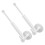 Adjustable White Drapery Hook Holder for Home Use, Versatile Curtain Hooks, 2 Pieces 1