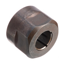 1Pc Black Metal Collet Nut Plunge Router Parts 12.7mm Center Hole Diameter 22.5X27mm with 4PCS Carbon Brush