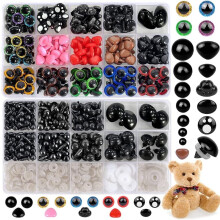 1040pcs Safety Eyes & Noses Set (0.24-0.47in) with Washers – Compatible with Crochet Toys, Stuffed Animals, Dolls