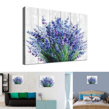 Canvas Wall Art - Lavender Painting Picture Provance Style - Gallery Wrap Modern Home Decor | Paint Unframed - 15.76*23.64 inches