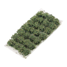 2 Bushy Tufts Lowland Shrubs Tuft Model Resin Static Scenery Model for Train Landscape Railway Artificial Grass Modeling - Dark Green