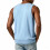 Men's Solid Blue Sleeveless Athletic Vest XXL 3