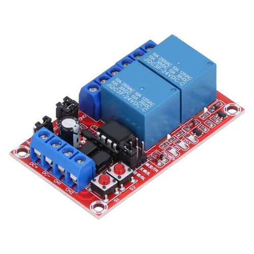 Module relais 2 canaux 24 V noir, 63,5  38,5  18,5 mm 1