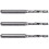3X 2mm x 15mm Carbide Single Flute Spiral End Mill CNC Router Bit 1