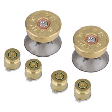 Kit de botões de latão premium para controles de PS4 - Modificação aprimorada do analógico com botões de metal - Design durável com acabamento