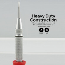 2Pcs HSS Center Punch Stator punching Automatic Center Pin Punch Spring Loaded Marking Drilling Tool