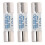 3X Multimeter 10 x 38mm 1000V 10A Cylinder Ceramic Fuse White 1