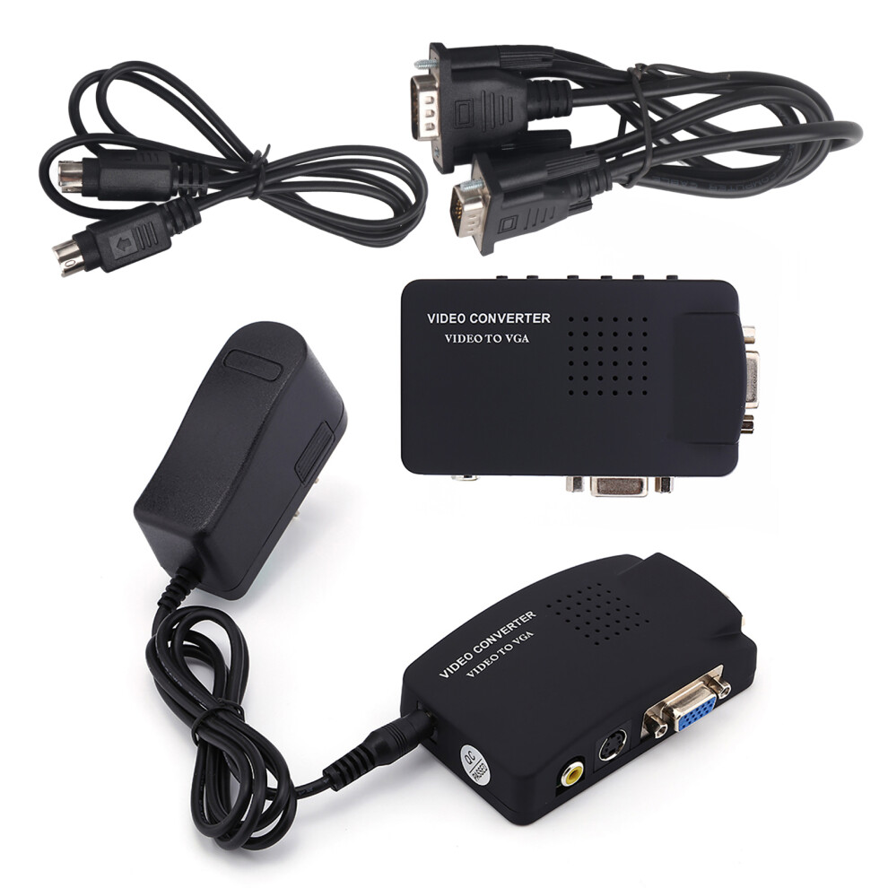 High Quality Picture Vga Converter With S-Video Input Bnc Compatibility Pal Ntsc Support Stable Image Output Easy Installation Plug And Play 9489952159089