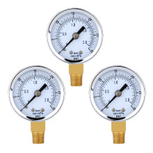 3X Misuratore di Pressione - 0 - 30 Psi 0 - 2 Bar Misuratore del Contatore  Contatore Metri Manometro Idraulico Gage