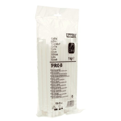 Rapid High Performance Professional Glue Sticks Rapid PRO-B - White - 1 Kg - Pack - RAPID-ISABERG - 40302803 1