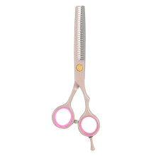 Forbici ergonomiche per il taglio dei capelli, design offset, forbici per la texturizzazione, denti microseghettati in acciaio inossidabile, vite di