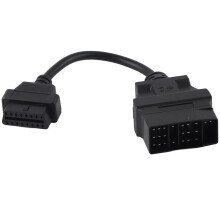 Adattatore Plug Play da OBD1 a OBD2, strumento di diagnostica per veicoli, splitter ad angolo retto, design OE, montaggio diretto, materiali di alta