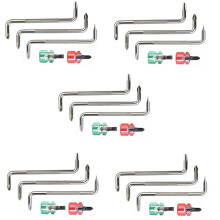 25x 5 in 1 Offset Screwdriver Z Shaped Screwdrivers Magnetic Slotted Phillips Double  Hand Tool Set