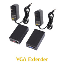 Extensor de sinal VGA Plug and Play via cabo de rede RJ45, padrão IEEE-568B, extensor HDMI, repetidor de sinal Full HD 1080p para gravador de vídeo
