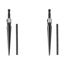 2X Taper Reamer 3-13mm Hex Shank Reamer Fluted Hand Held Steel Bridge Pin Hole Chamfer Woodworking Cutting Tool