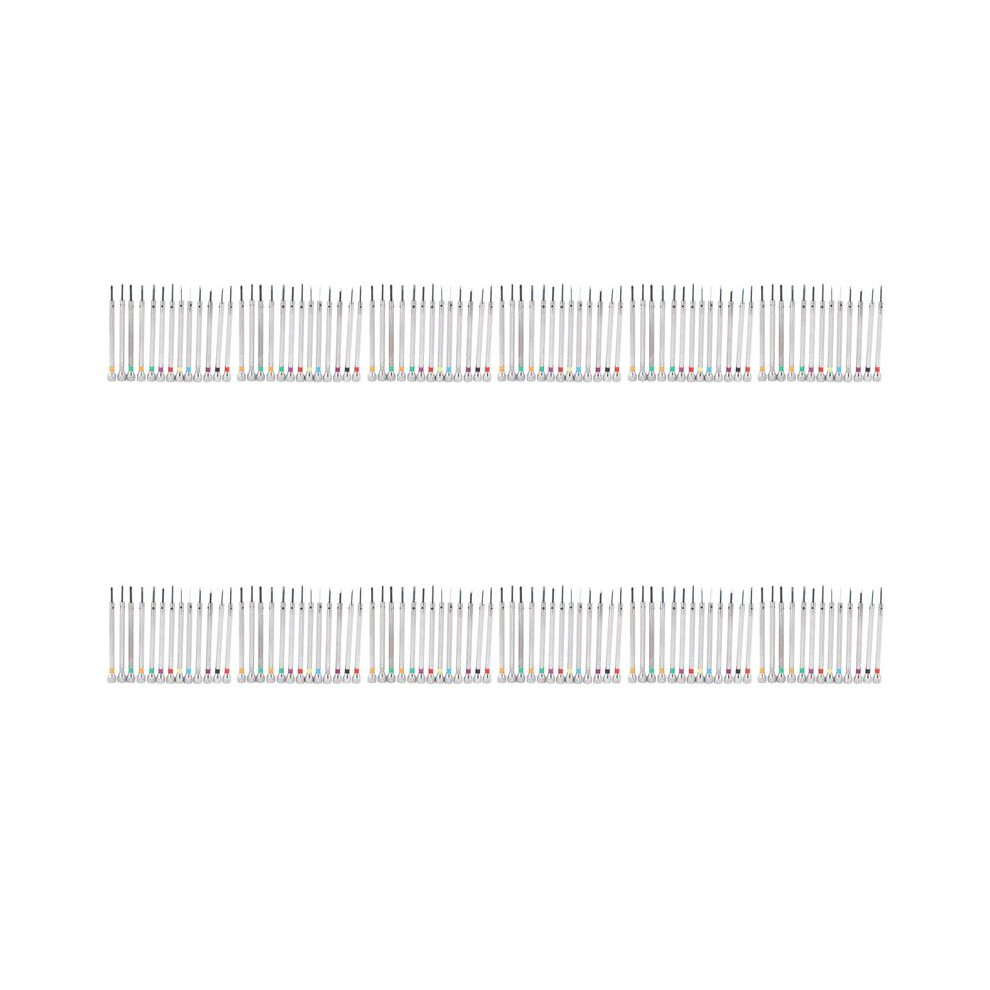 0.6Mm-2.0Mm 130Pcs New Watchmakers Screwdrivers Set Watch Glasses Flat Blade Assort Slotted Flat Screwdrivers Set 4711334075102