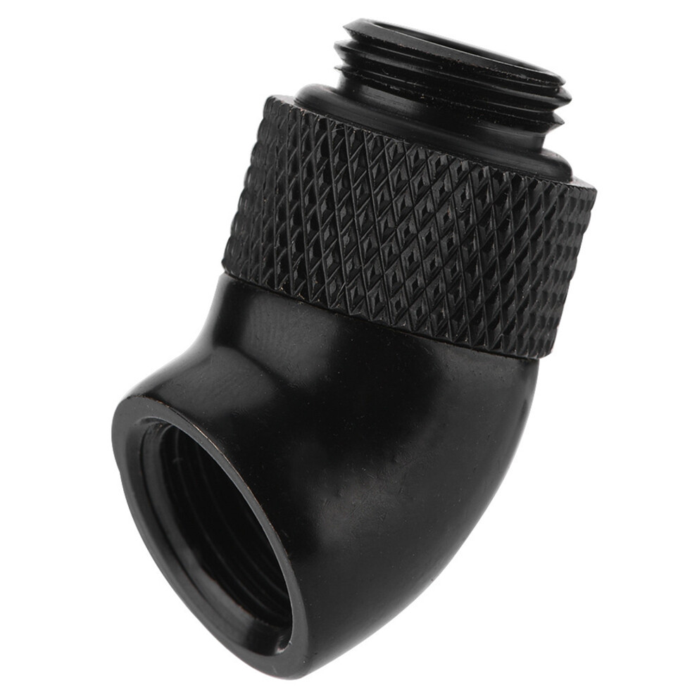 Flexible Tubing Connection Connector For Computer Water Cooling45degree Bend Angle G1 4Threaded Adapter Leakproof Seal High Quality Brass 9489952160702