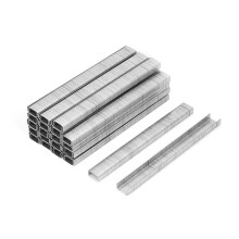 Brad Nails Kombi-Set, Hochleistungs-T50-Klammern, Universalgröße, verzinkte Stahlklammern, scharfe Meißelspitze, für Tacker mit breitem