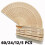 Éventails pliants en bois de santal avec sacs cadeaux (12 pièces) 1