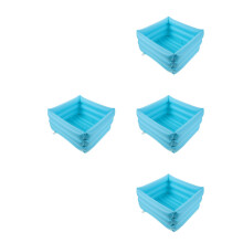 4St Opblaasbare Voetbaden PVC Skyblauw Inklapbaar Voor Thuis En