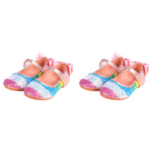 2Paren Modieuze Roze Dansschoenen Met PU Band En Beschermende Zool
