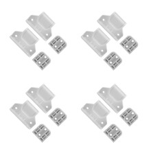 4Sets Siliconen Babyhekken Verlengset Wit Met Doucemontage