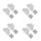 4Sets Siliconen Babyhekken Verlengset Wit Met Doucemontage 1