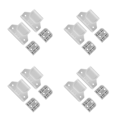 4Sets Siliconen Babyhekken Verlengset Wit Met Doucemontage