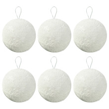 12Pcs White Christmas Balls Ornaments, 3.14Inch Shatterproof Foam Hanging Ball Ornaments for Holiday Party Decor, Xmas Tree